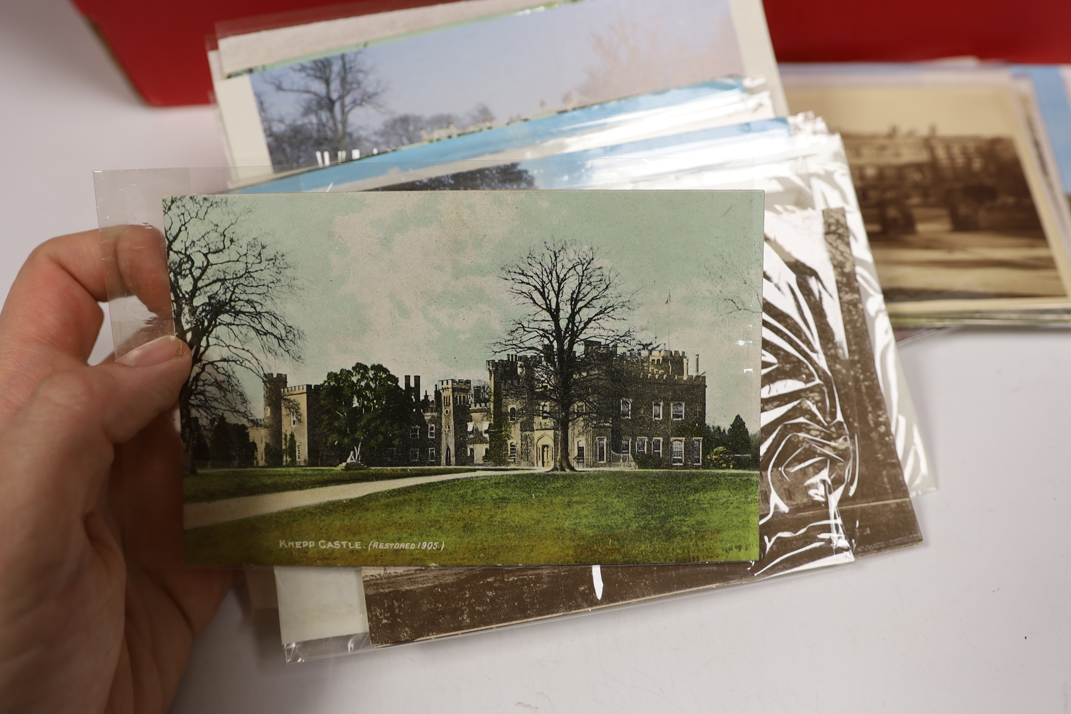 Collection of topographical postcards including Sussex, Warwickshire and Yorkshire